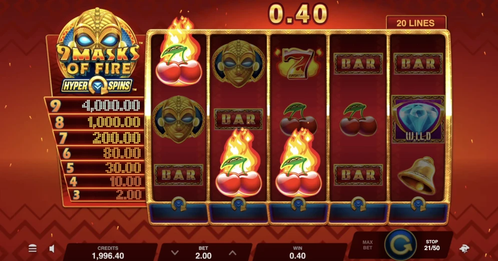 9 Masks of Fire HyperSpins Slot