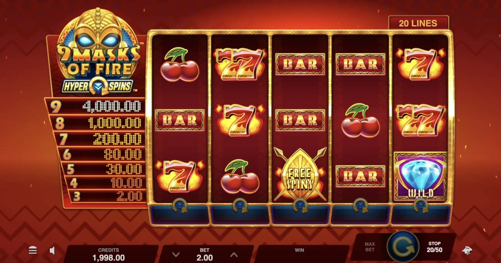 9 Masks of Fire HyperSpins Slot
